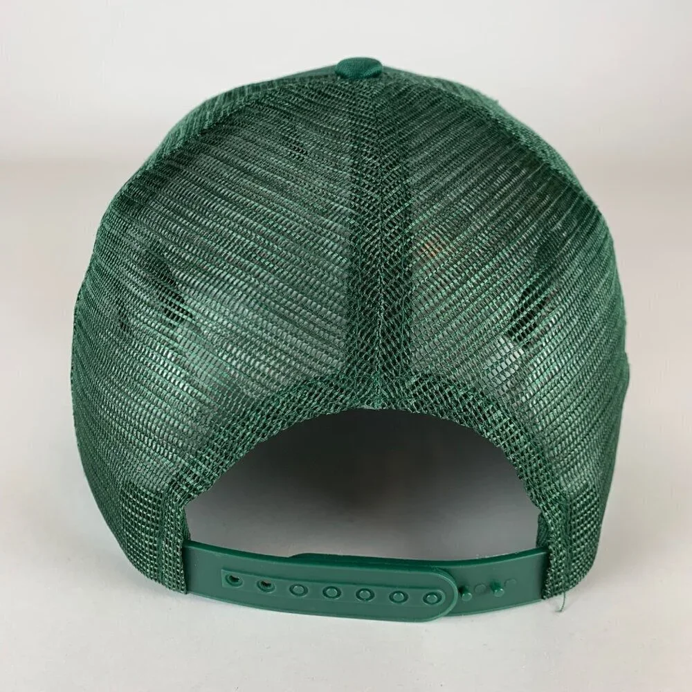 D Hudson Mens Green Semi Pro Foam Snapback Trucker Hat New